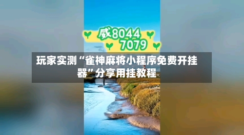 玩家实测“雀神麻将小程序免费开挂器”分享用挂教程