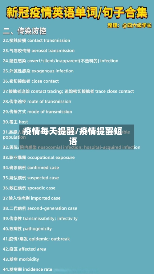 疫情每天提醒/疫情提醒短语