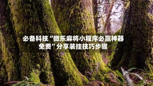 必备科技“微乐麻将小程序必赢神器免费”分享装挂技巧步骤