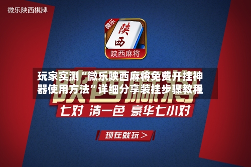 玩家实测“微乐陕西麻将免费开挂神器使用方法	”详细分享装挂步骤教程-第2张图片
