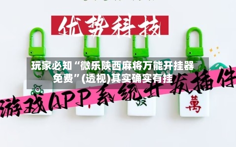 玩家必知“微乐陕西麻将万能开挂器免费”(透视)其实确实有挂