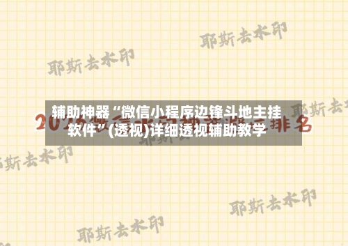 辅助神器“微信小程序边锋斗地主挂软件”(透视)详细透视辅助教学-第3张图片