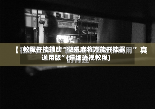 教程开挂辅助“微乐麻将万能开挂器通用版”(详细透视教程)