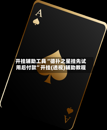 开挂辅助工具“德扑之星挂先试用后付款”开挂(透视)辅助教程