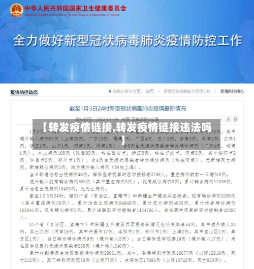 【转发疫情链接,转发疫情链接违法吗】-第3张图片