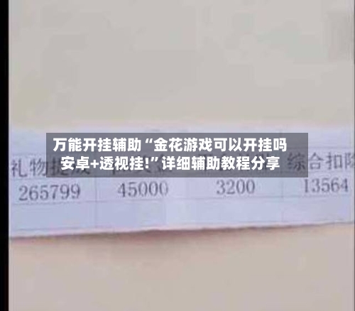万能开挂辅助“金花游戏可以开挂吗安卓+透视挂!”详细辅助教程分享-第2张图片