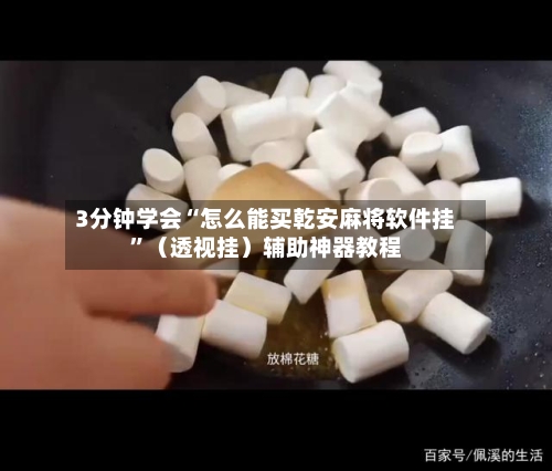 3分钟学会“怎么能买乾安麻将软件挂”（透视挂）辅助神器教程-第3张图片