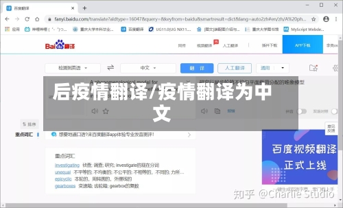 后疫情翻译/疫情翻译为中文-第1张图片