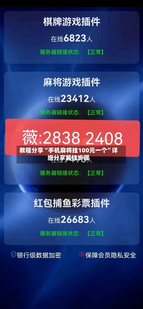 教程分享“手机麻将挂100元一个	”详细分享装挂步骤-第1张图片