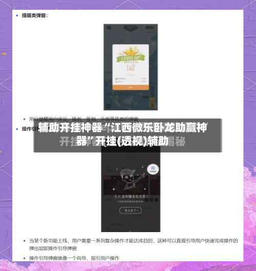 辅助开挂神器“江西微乐卧龙助赢神器”开挂(透视)辅助-第1张图片