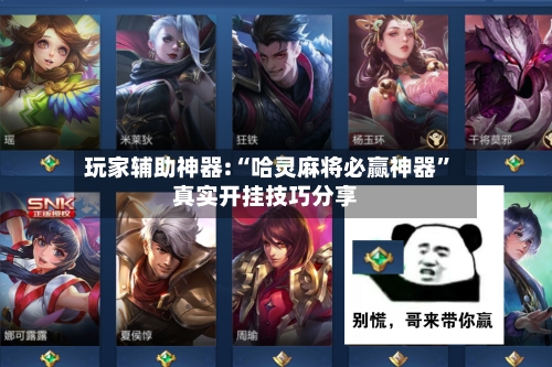 玩家辅助神器:“哈灵麻将必赢神器”真实开挂技巧分享-第2张图片