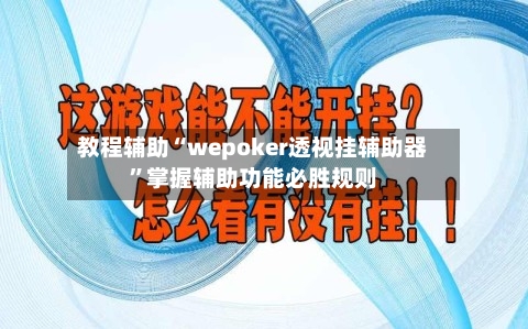 教程辅助“wepoker透视挂辅助器	”掌握辅助功能必胜规则-第2张图片