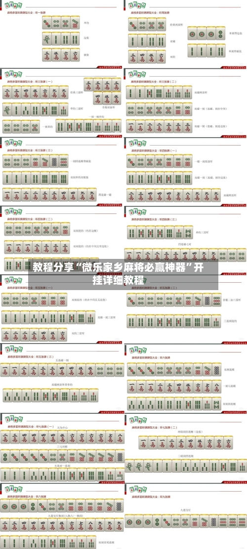 教程分享“微乐家乡麻将必赢神器”开挂详细教程-第2张图片