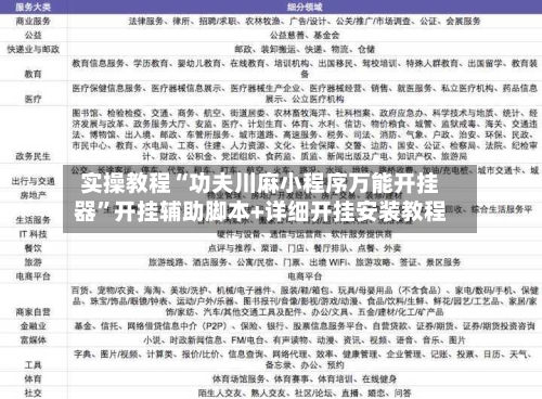 实操教程“功夫川麻小程序万能开挂器”开挂辅助脚本+详细开挂安装教程-第3张图片