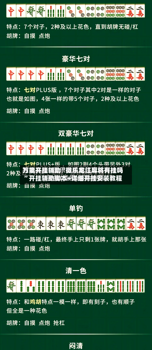 万能开挂辅助“微乐龙江麻将有挂吗”开挂辅助脚本+详细开挂安装教程-第2张图片