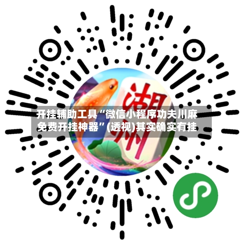 开挂辅助工具“微信小程序功夫川麻免费开挂神器	”(透视)其实确实有挂-第1张图片