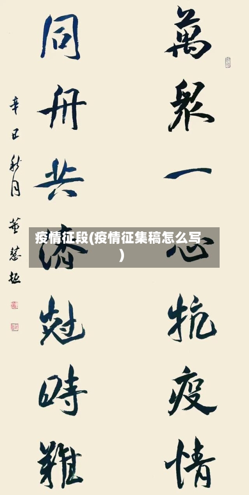 疫情征段(疫情征集稿怎么写)-第3张图片