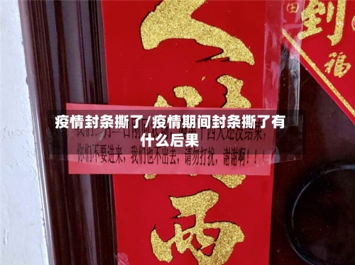 疫情封条撕了/疫情期间封条撕了有什么后果-第3张图片