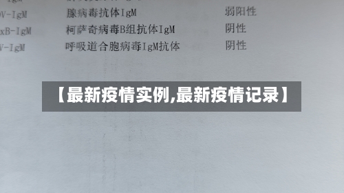 【最新疫情实例,最新疫情记录】-第2张图片