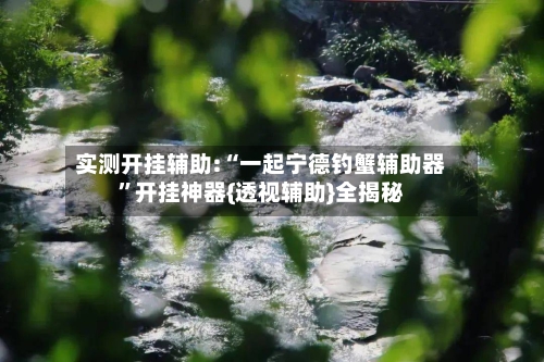 实测开挂辅助:“一起宁德钓蟹辅助器	”开挂神器{透视辅助}全揭秘-第3张图片