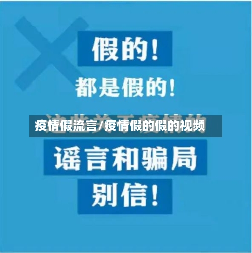 疫情假流言/疫情假的假的视频-第3张图片