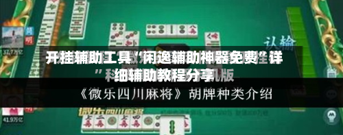 开挂辅助工具“闲逸辅助神器免费”详细辅助教程分享-第2张图片