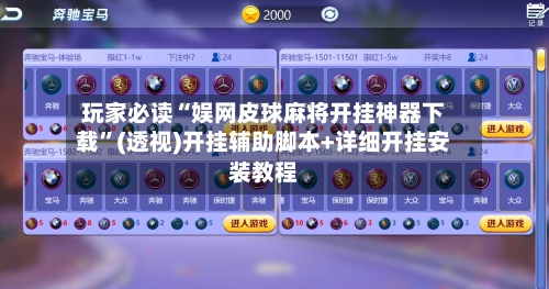 玩家必读“娱网皮球麻将开挂神器下载	”(透视)开挂辅助脚本+详细开挂安装教程-第2张图片