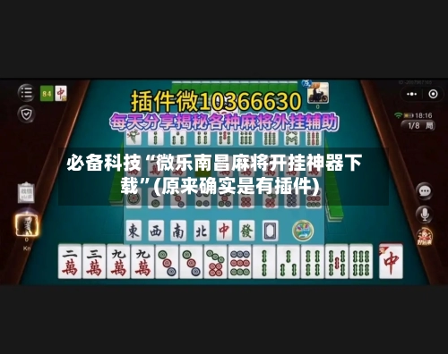 必备科技“微乐南昌麻将开挂神器下载”(原来确实是有插件)-第2张图片