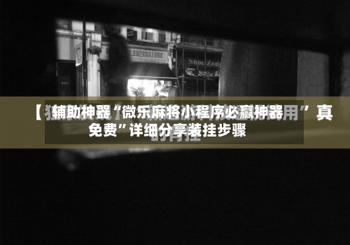 辅助神器“微乐麻将小程序必赢神器免费	”详细分享装挂步骤-第1张图片