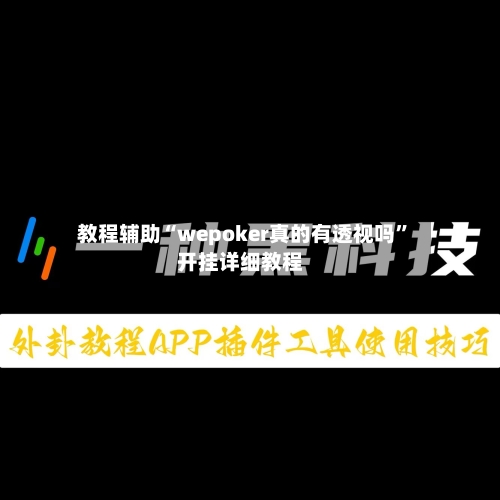 教程辅助“wepoker真的有透视吗	”开挂详细教程-第2张图片