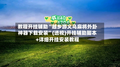 教程开挂辅助“越乡游义乌麻将外卦神器下载安装”(透视)开挂辅助脚本+详细开挂安装教程-第2张图片