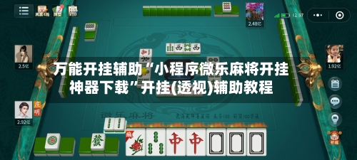 万能开挂辅助“小程序微乐麻将开挂神器下载	”开挂(透视)辅助教程-第2张图片