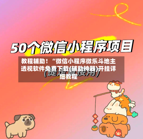 教程辅助！“微信小程序微乐斗地主透视软件免费下载(辅助神器)开挂详细教程-第3张图片