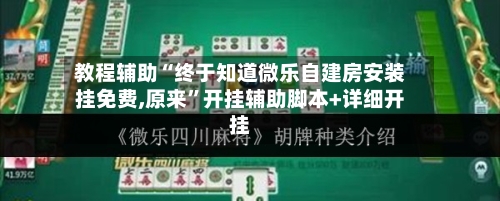 教程辅助“终于知道微乐自建房安装挂免费,原来”开挂辅助脚本+详细开挂-第2张图片