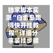 独家脚本实测“白金岛跑得快开挂教程”详细分享装挂步骤教程-第1张图片