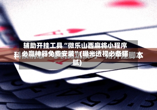 辅助开挂工具“微乐山西麻将小程序必赢神器免费安装”(曝光透视必备猫腻)-第3张图片
