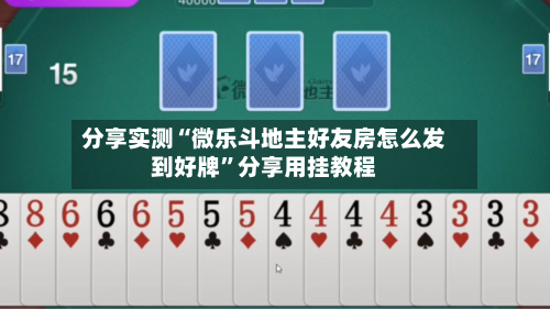 分享实测“微乐斗地主好友房怎么发到好牌”分享用挂教程-第3张图片