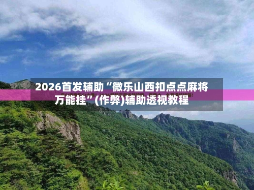 2026首发辅助“微乐山西扣点点麻将万能挂”(作弊)辅助透视教程-第1张图片