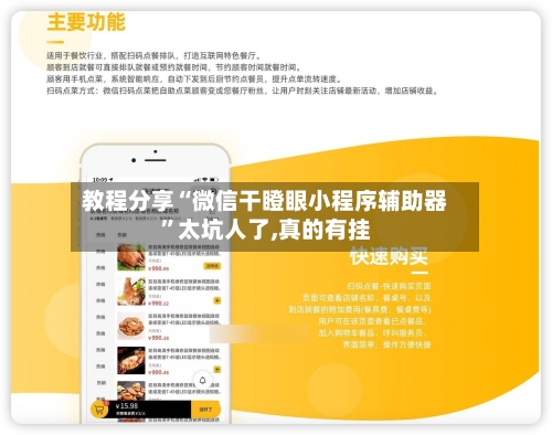 教程分享“微信干瞪眼小程序辅助器	”太坑人了,真的有挂-第1张图片