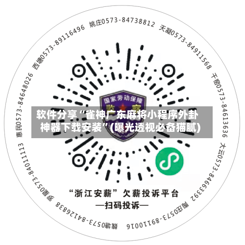 软件分享“雀神广东麻将小程序外卦神器下载安装	”(曝光透视必备猫腻)-第1张图片