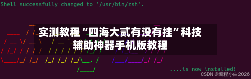 实测教程“四海大贰有没有挂”科技辅助神器手机版教程-第1张图片