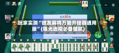 玩家实测“微友麻将万能开挂器通用版”(曝光透视必备猫腻)-第1张图片