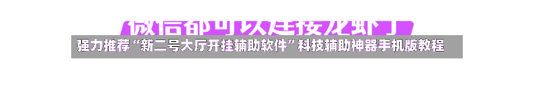 强力推荐“新二号大厅开挂辅助软件	”科技辅助神器手机版教程-第1张图片