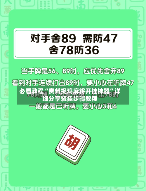 必看教程“贵州捉鸡麻将开挂神器”详细分享装挂步骤教程-第2张图片