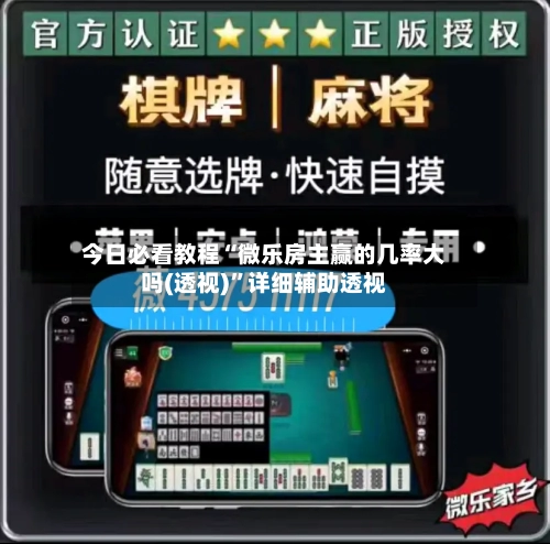 今日必看教程“微乐房主赢的几率大吗(透视)”详细辅助透视-第2张图片