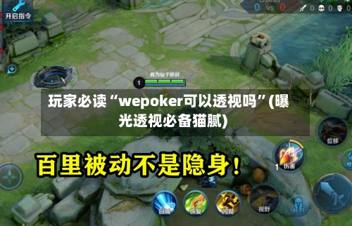 玩家必读“wepoker可以透视吗	”(曝光透视必备猫腻)-第2张图片