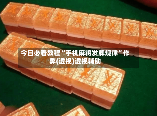 今日必看教程“手机麻将发牌规律”作弊(透视)透视辅助-第3张图片