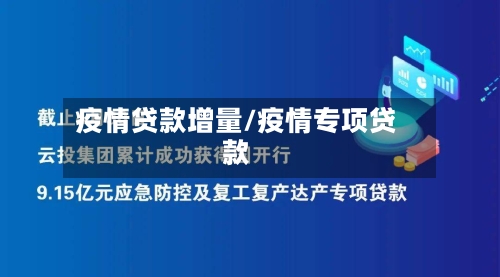 疫情贷款增量/疫情专项贷款-第2张图片