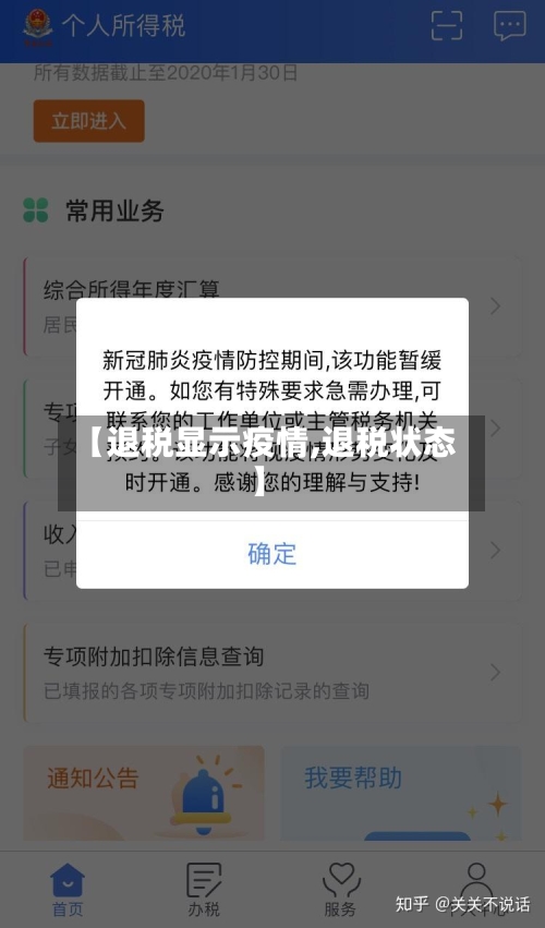 【退税显示疫情,退税状态】-第3张图片
