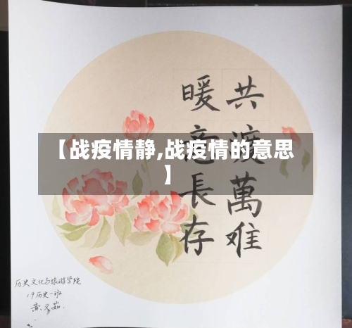 【战疫情静,战疫情的意思】-第2张图片